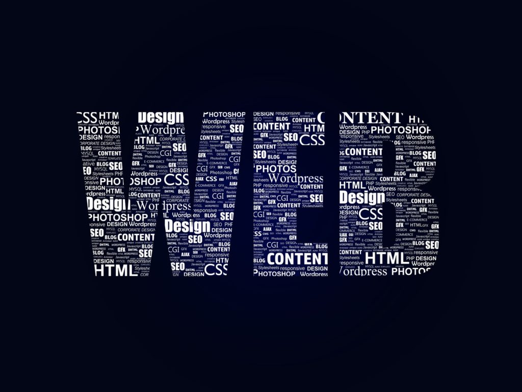 Image montrant un groupe de lettre rassemblée pour montrer le mot Web simple et efficace